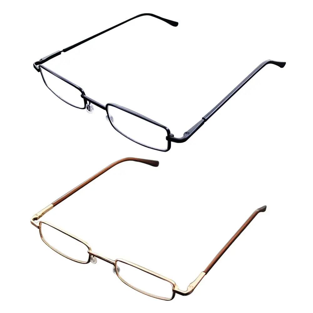 Comfortable Eye Protection Reading Glasses Ultralight Metal Presbyopic Eyewear Square Eyeglasses for Men Women