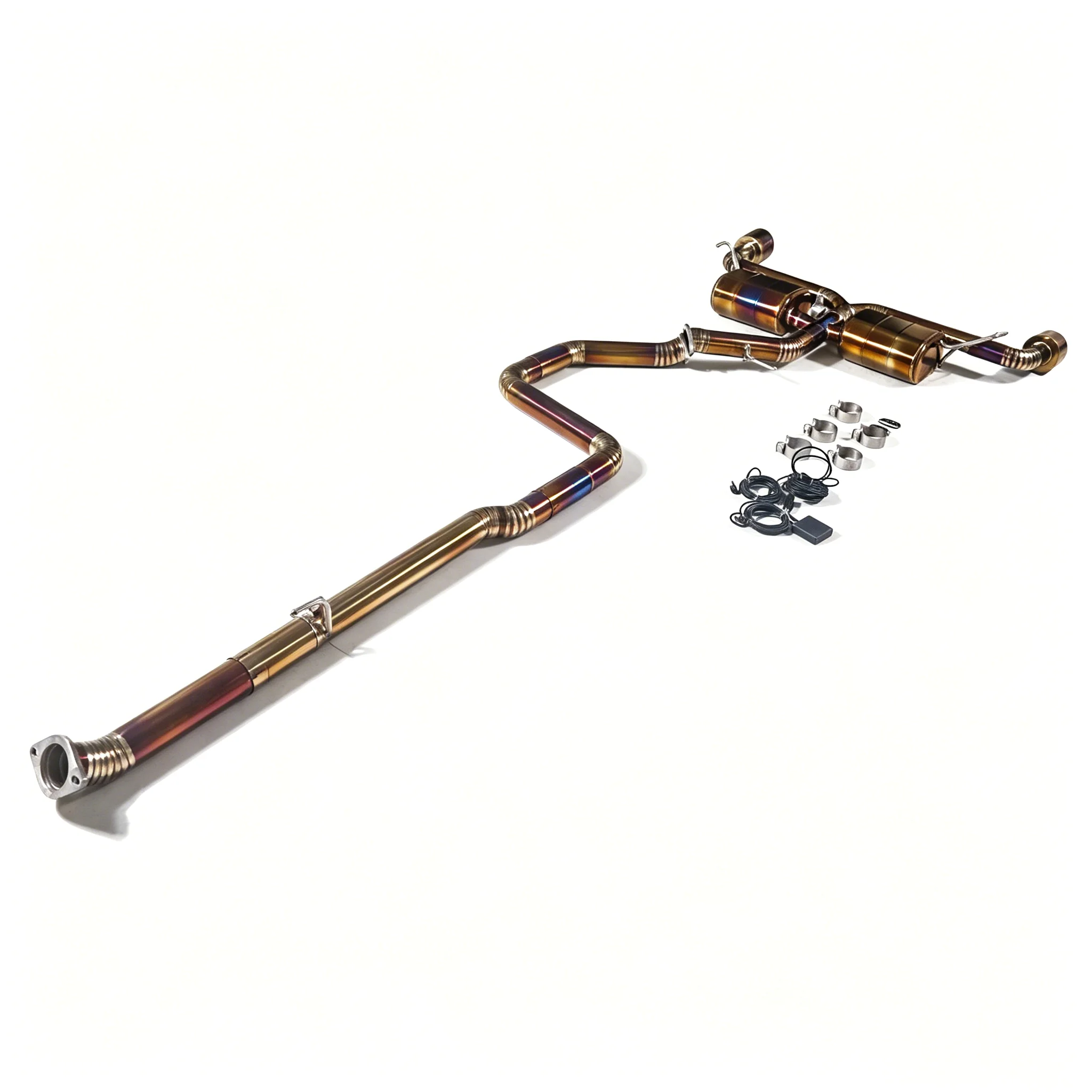 GFC/Suitable for 2017-2025 Hyundai I30 N 2.0T Catback Titanium Valvetronic - High-performance exhaust system with dual outlets