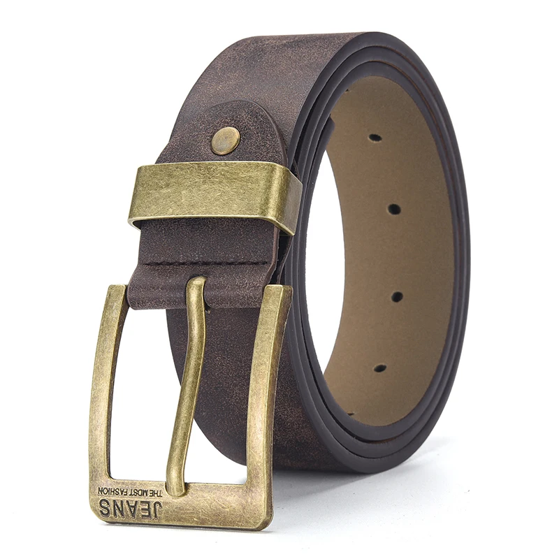 New Men's High-Quality PU Leather Metal Pin Buckle Leisure Business Waistband Fashionable Male Accessory Designer Belt_maomaolike.com