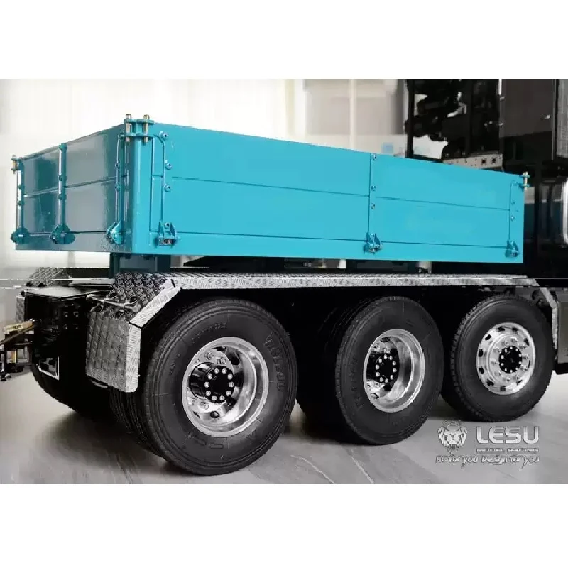 Peças de modelo rc lesu placas de lama traseiras de metal para 1/14 tamiya rc caminhão tratores modelo de carro th02291 acessórios rc