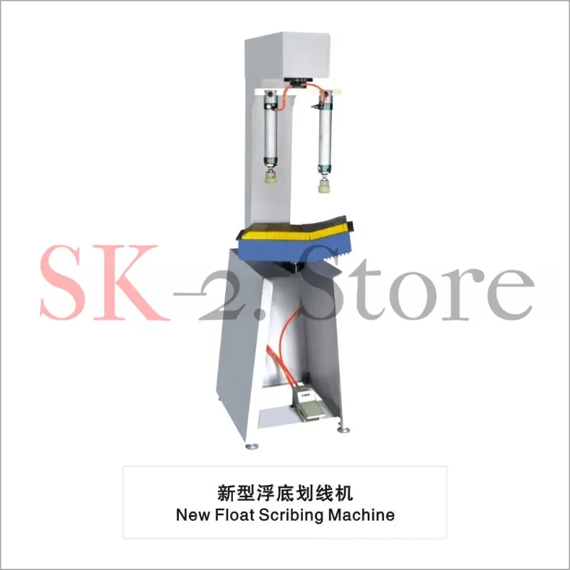 A new type of marking machine for pneumatic sheet floating bottom, sole, for marking semi-automatic shoes