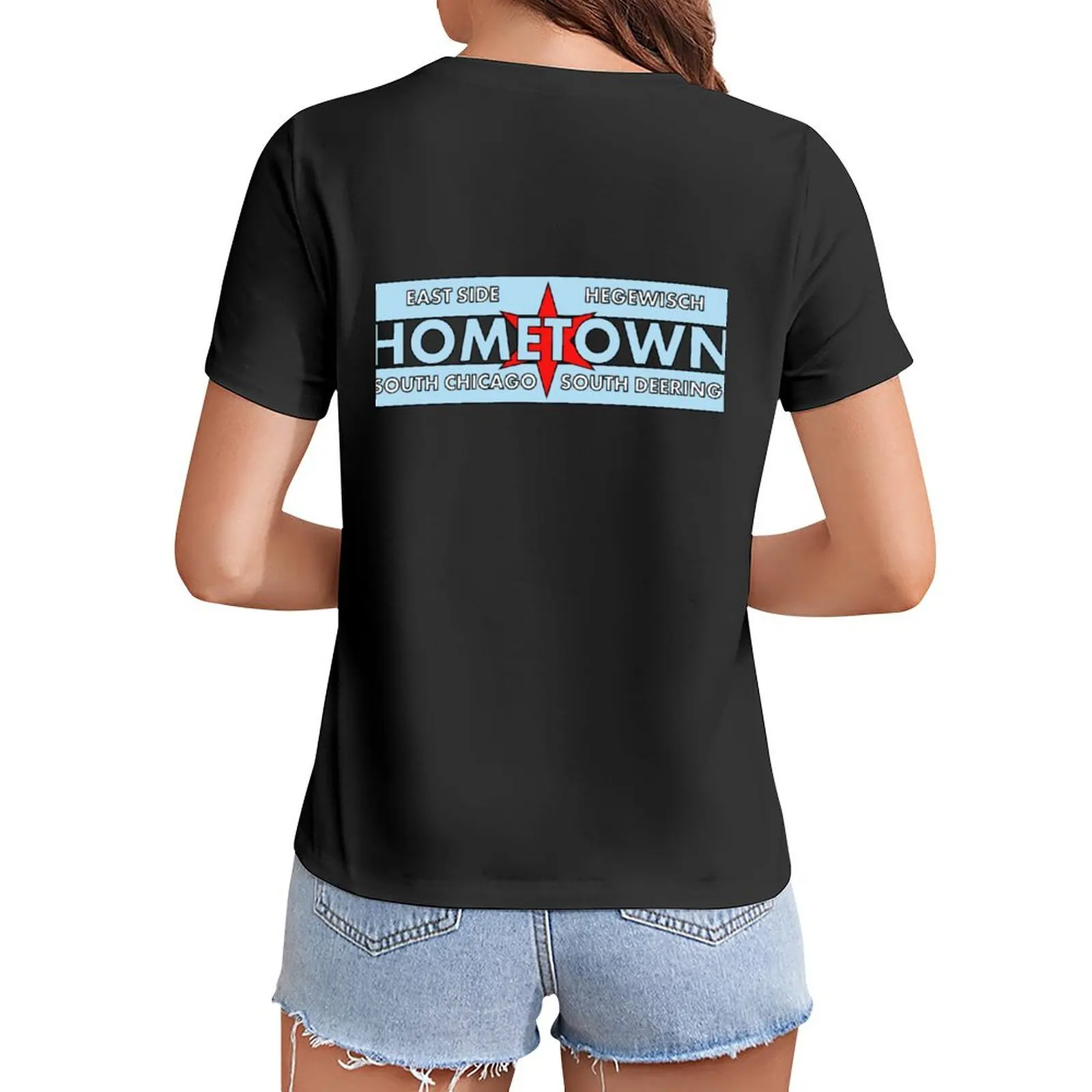 

HOMETOWN T-Shirt sublime Female clothing blanks customizeds Women's clothing