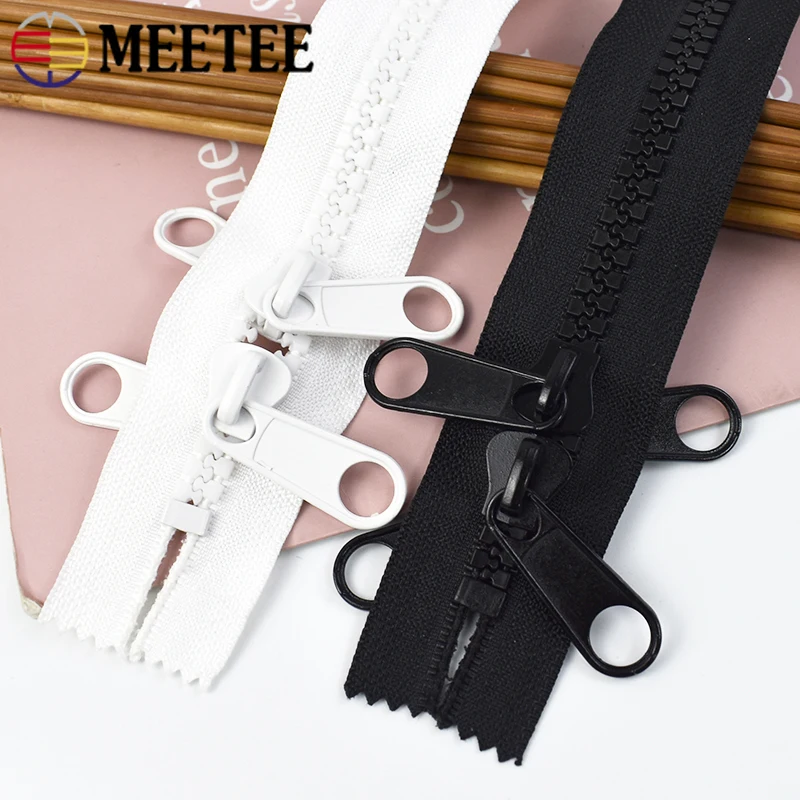 

Meetee 10 #1/2 шт. полимерная молния 100-600 см сумка двойные слайдеры закрывающаяся молния палатка рюкзак уличные Молнии Ремонт Швейные аксессуары