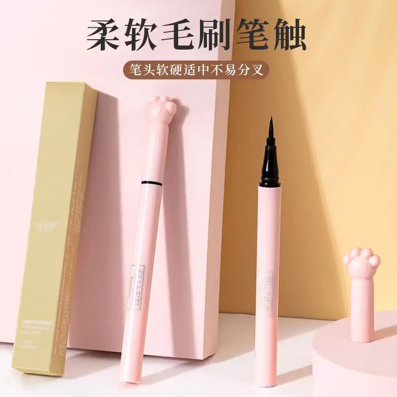 

Suakupakecat's paw eyeliner waterproof sweat-proof long lasting non smudge ultra-fine fine head liquid eyeliner beginner