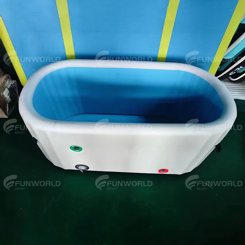 Foldable Portable Ice Bath Tub Fast Assembly Cold Plunge Tub Outdoor Indoor Fitness Use Cold Water Soaking Tub Portable Structur