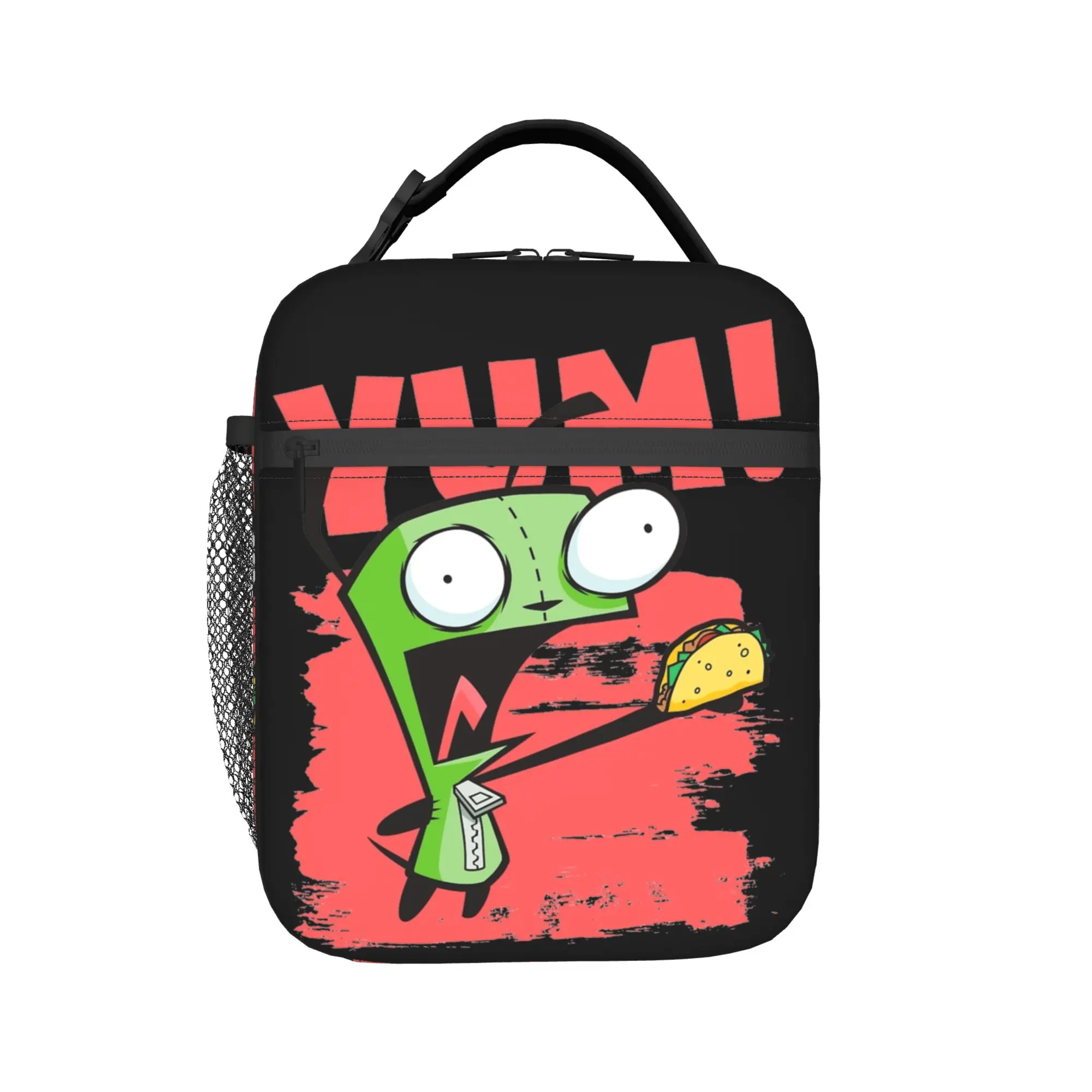 Invaders Zims  Insulated Lunch Bag Leakproof GIR Screaming Yum Taco Reusable Cooler Bag Tote Lunch Box Beach  Picnic Food Bag