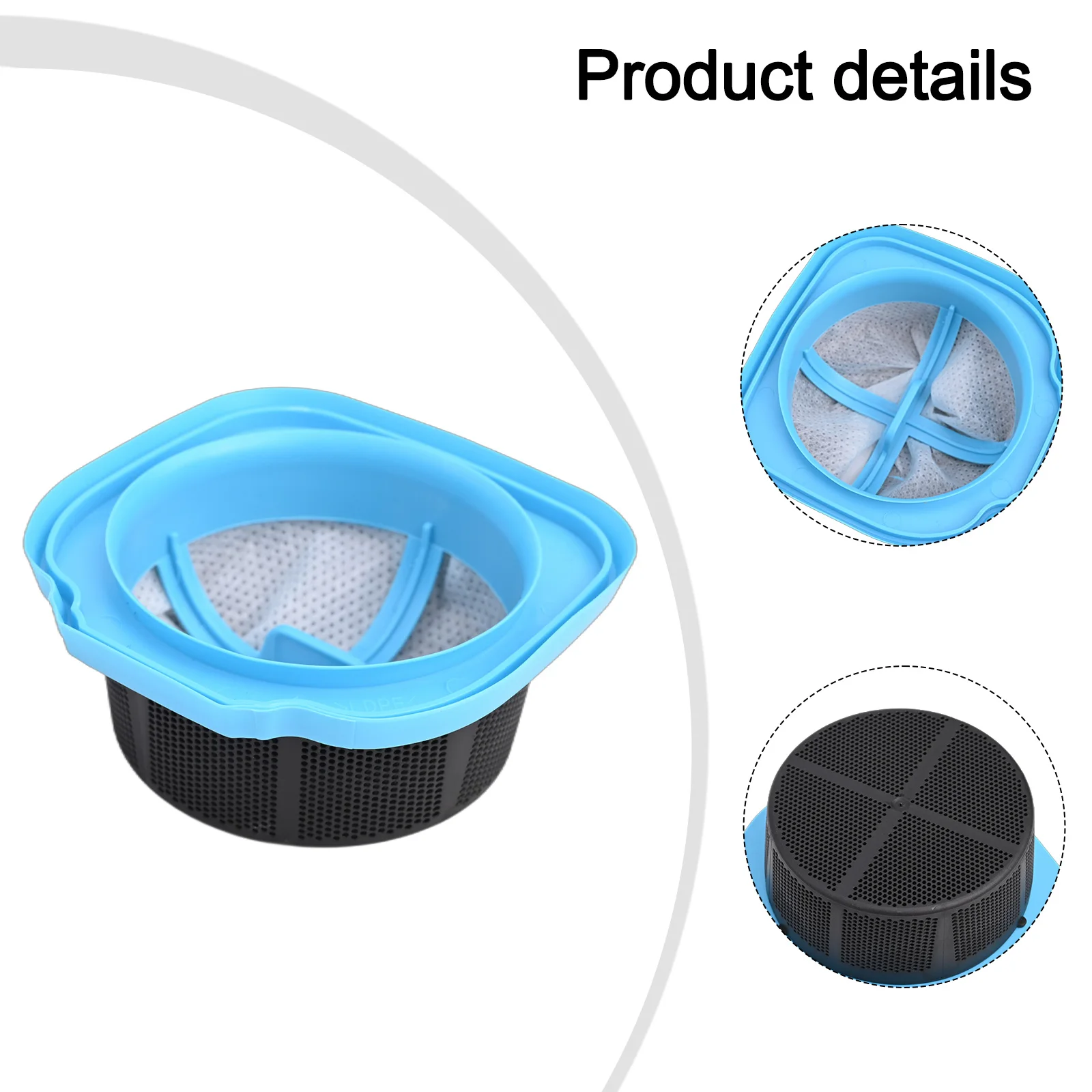 Fresh and Dust free Environment Reusable Filter for BLACK for decker Cordless for Handheld Vacuum HNVD220J00 Spare Part