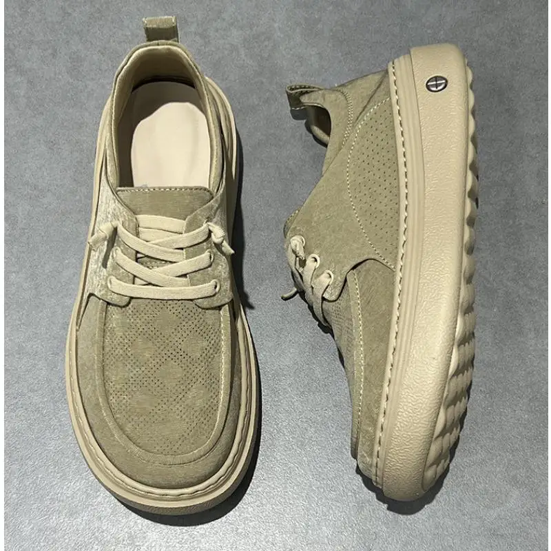 

Новая осенняя мужская повседневная обувь, легкие дышащие нескользящие мужские кроссовки в стиле ретро, 2025 г., модная и удобная мужская обувь на плоской подошве