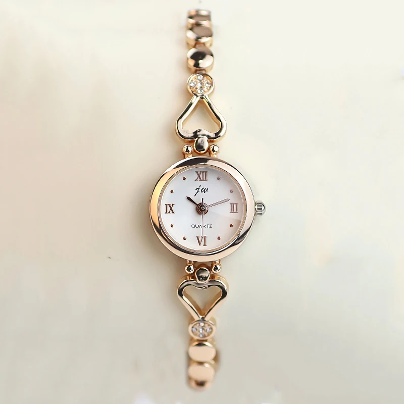 ساعة أنيقة للنساء ساعات كوارتز ذهبية فضية معدنية باند السيدات Reloj أنثى سوار Orologio الماس علبة صغيرة ساعة اليد