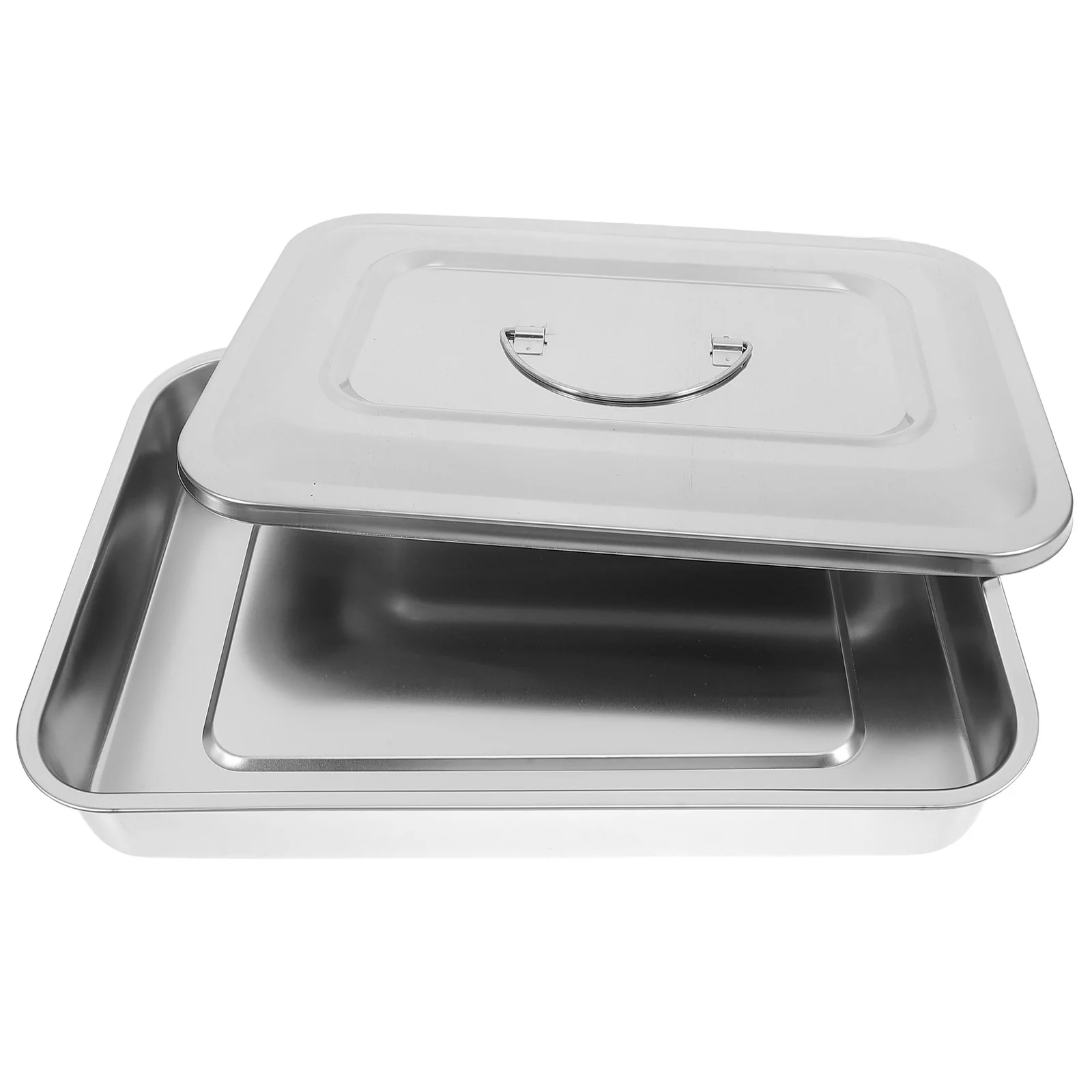 

Stainless Steel Disinfection Box 115 Inch High Temperature Portable Storage Case for Medical Instruments Laboratory Use