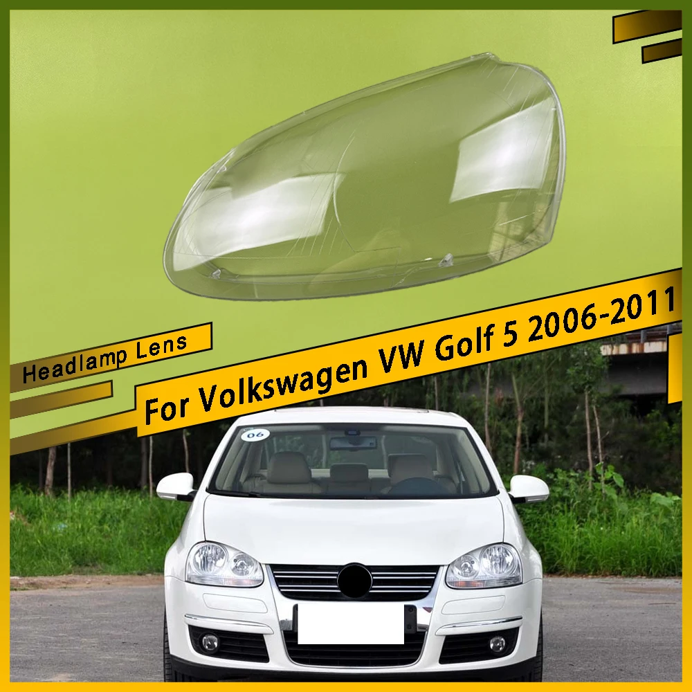 

Для Volkswagen VW Golf 5 2006 2007 2008 2009 2010 2011 фары абажур прозрачные фары плексиглас замена абажура