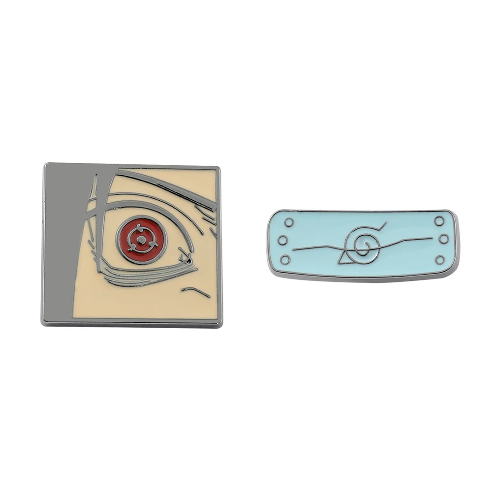 Lot de 2 broches créatives en émail, motif dessin animé, yeux personnalisés, pour portefeuille, sac à main, vêtements, bijoux, accessoires en métal