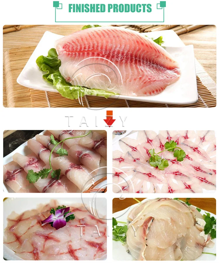 Automatische Kabeljauw Anchovy Forel Zalm Meerval Tilapia Vis Rook Sashimi Snijmachine Filet Machine Prijs