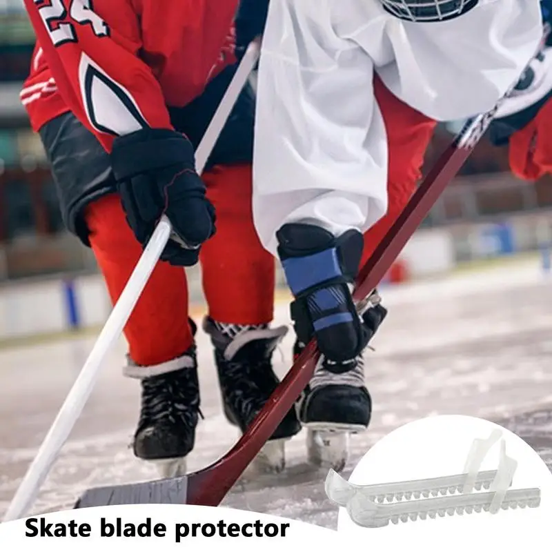 Ice Skate Covers Figure Skating Guards 2pcs Wear-resistant Ice Figure Protection Adjustable Ice Hockey Skate Guards For Hockey