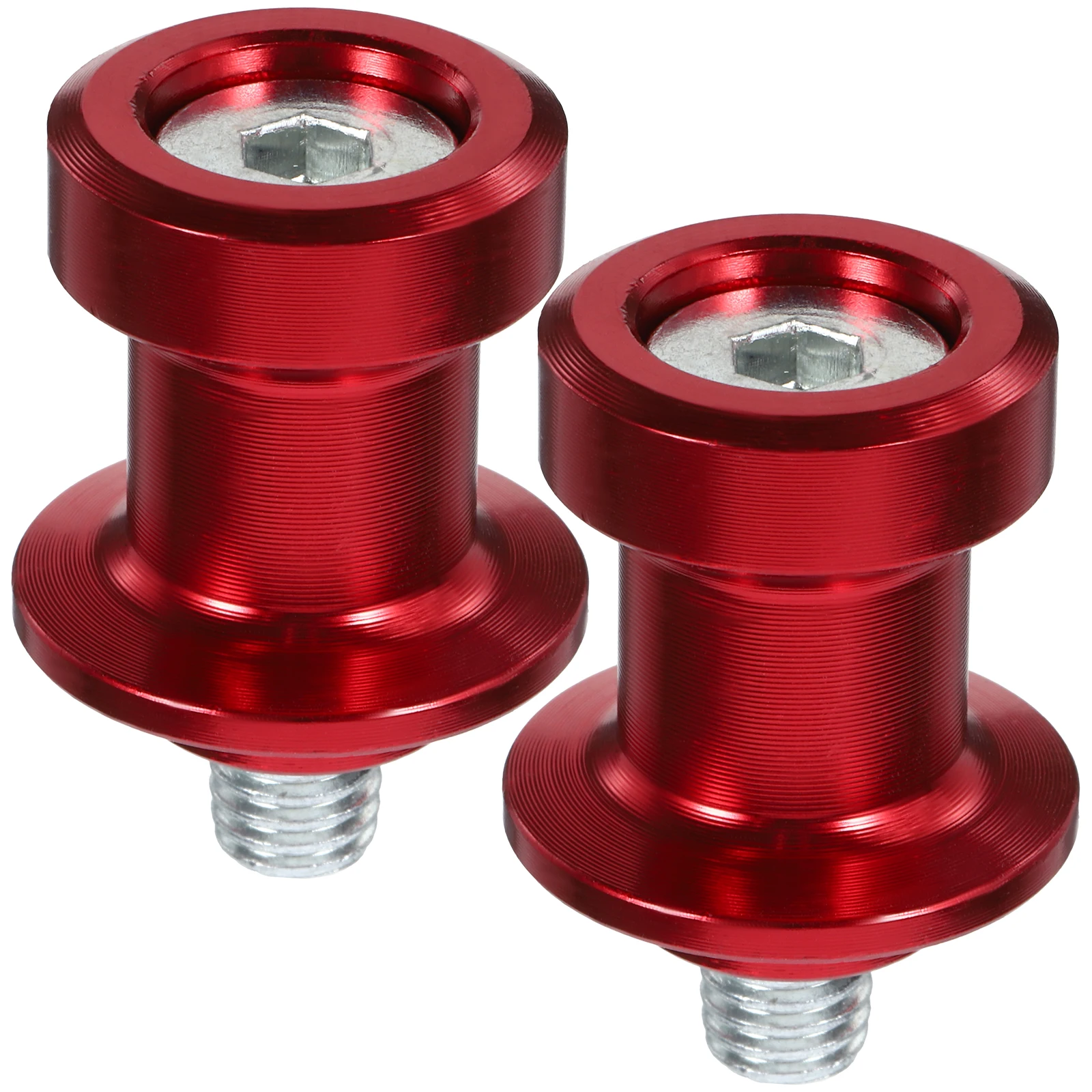 

2pcs Motorcycle Swing Arm Stand Screw Aluminum Alloy Rear Frame Repair Bolt Guide Roller Slider Fastener Bike Fixing Spool