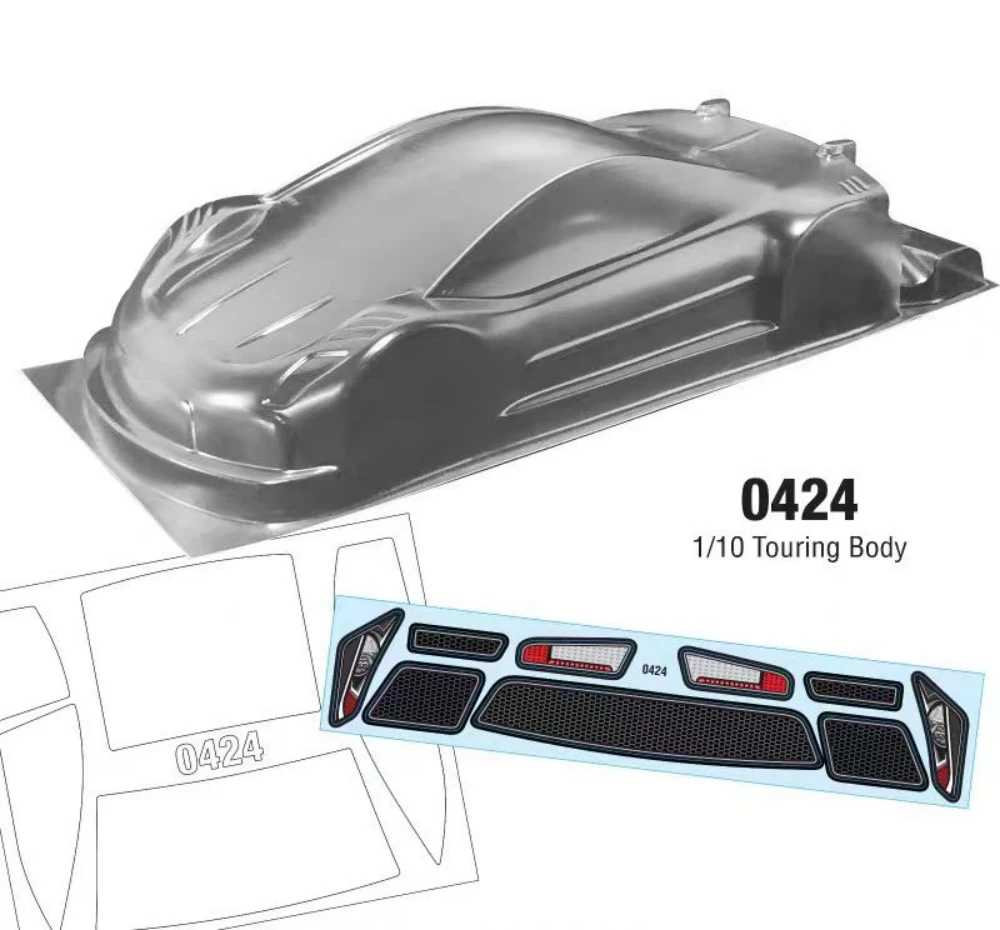 1/10 Touring body. 190mm Drift bodyshell. Red Hawk 1/10. Tamiya tt01 tt02 Chassis. Kyosho Fazer mk2. 257mm Wheelbase