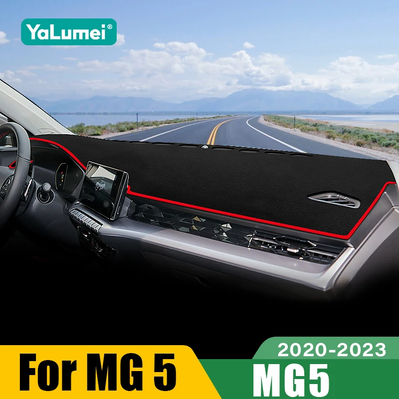 

Для MG 5 MG5 2020 2021 2022 2023: Накладка на приборную панель автомобиля, солнцезащитный коврик, противоскользящий коврик для приборной панели, аксессуары