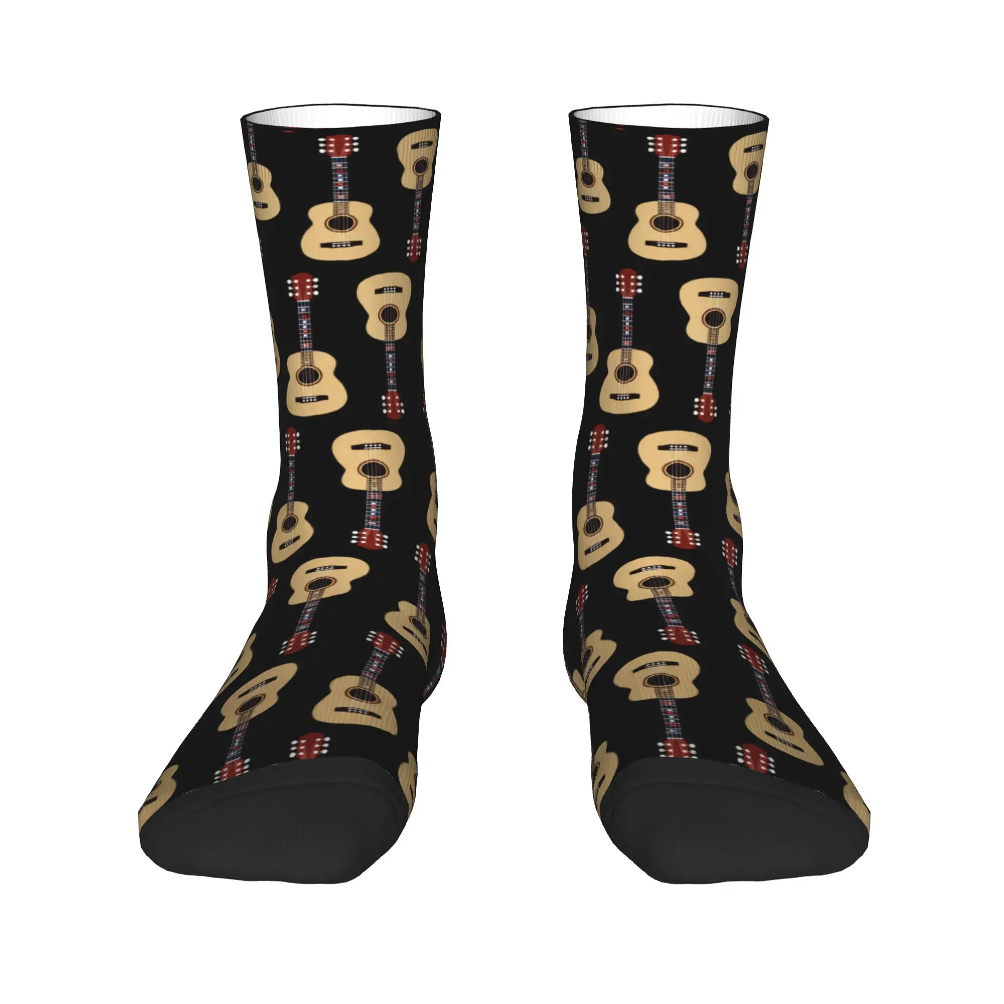 Music Guitar Seamless Design Stockings  Design Leisure Socks Spring Anti Sweat Socks Women Men Cycling High Quality Socks