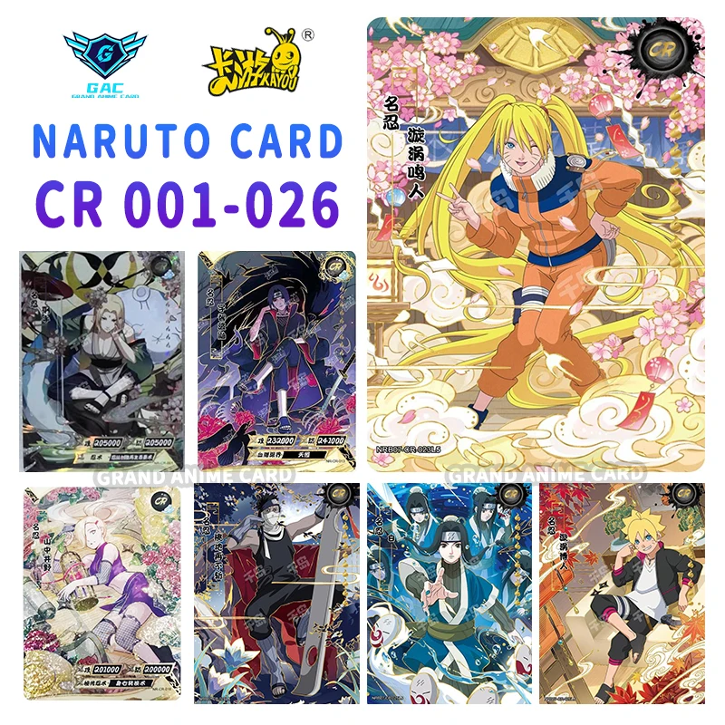 Kayou Anime Naruto Card CR Full Series No.01-026 Single Card Rare Card Collection Game Tsunade Itachi Kisame Children\'s Toy Gift