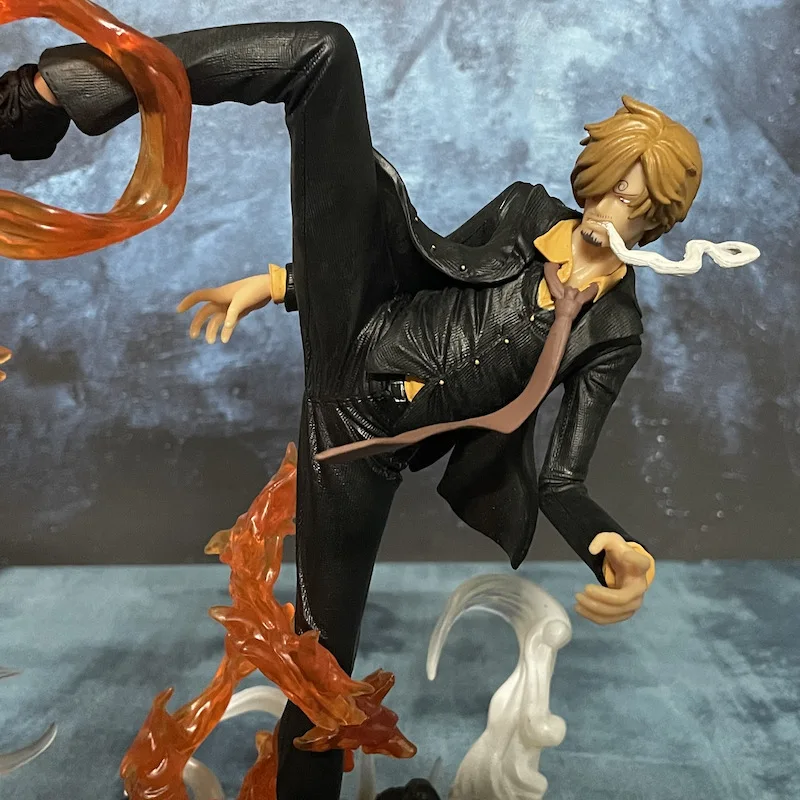 ฟิกเกอร์วันพีซ แบนได ฟิกเกอร์ยามาฮารุ ขาตั้งลมไฟ ขาเตะ ขาดำ โมเดลต่อสู้ ของตกแต่งห้อง ฟิกเกอร์แบบสุ่ม