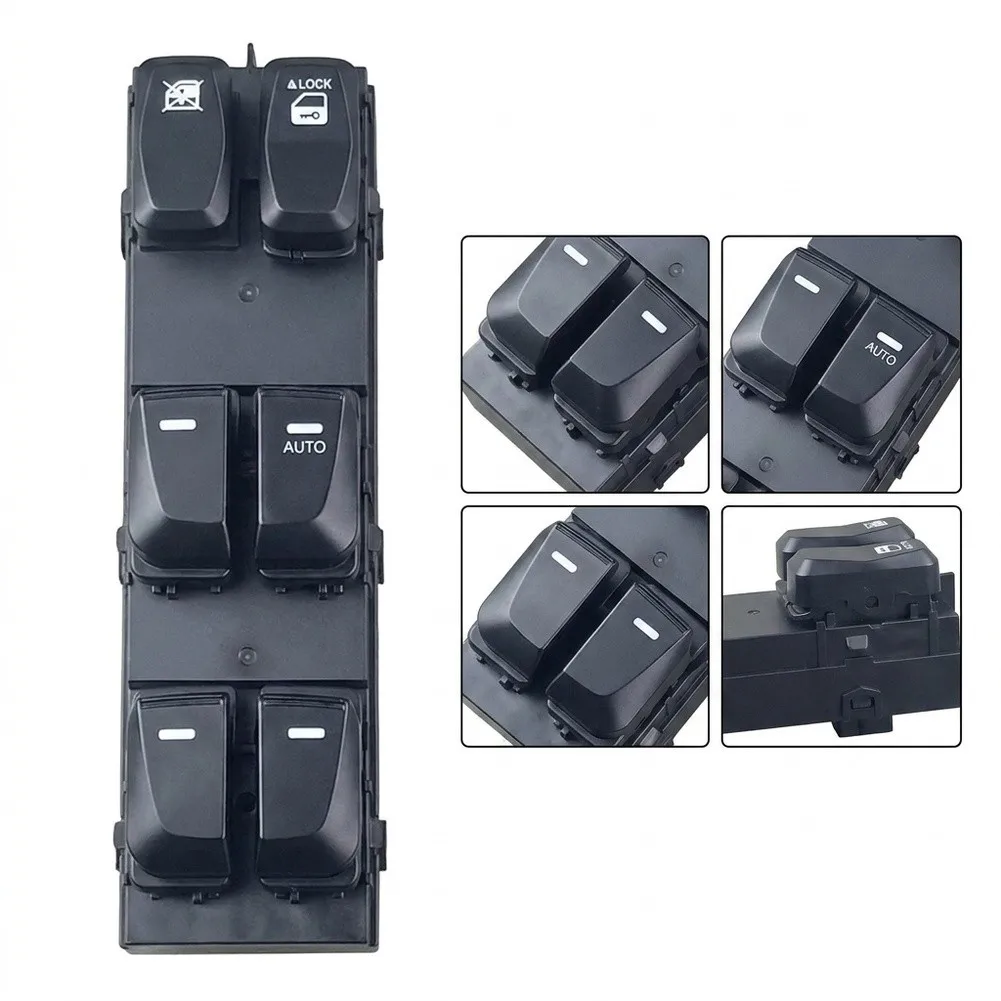 Automotive Window Control Switch 93571-2S000 for Hyundai For IX35 and For Tucson 2010-2017 RHD Direct Replacement