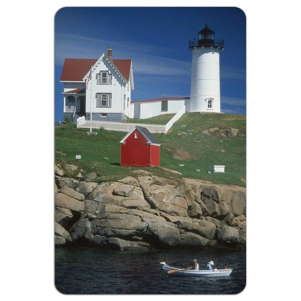 ZMKDLL Metal Tin Sign Decor Nubble Lighthouse for Movie House Beach Bar Pub Wall Art Sign 12