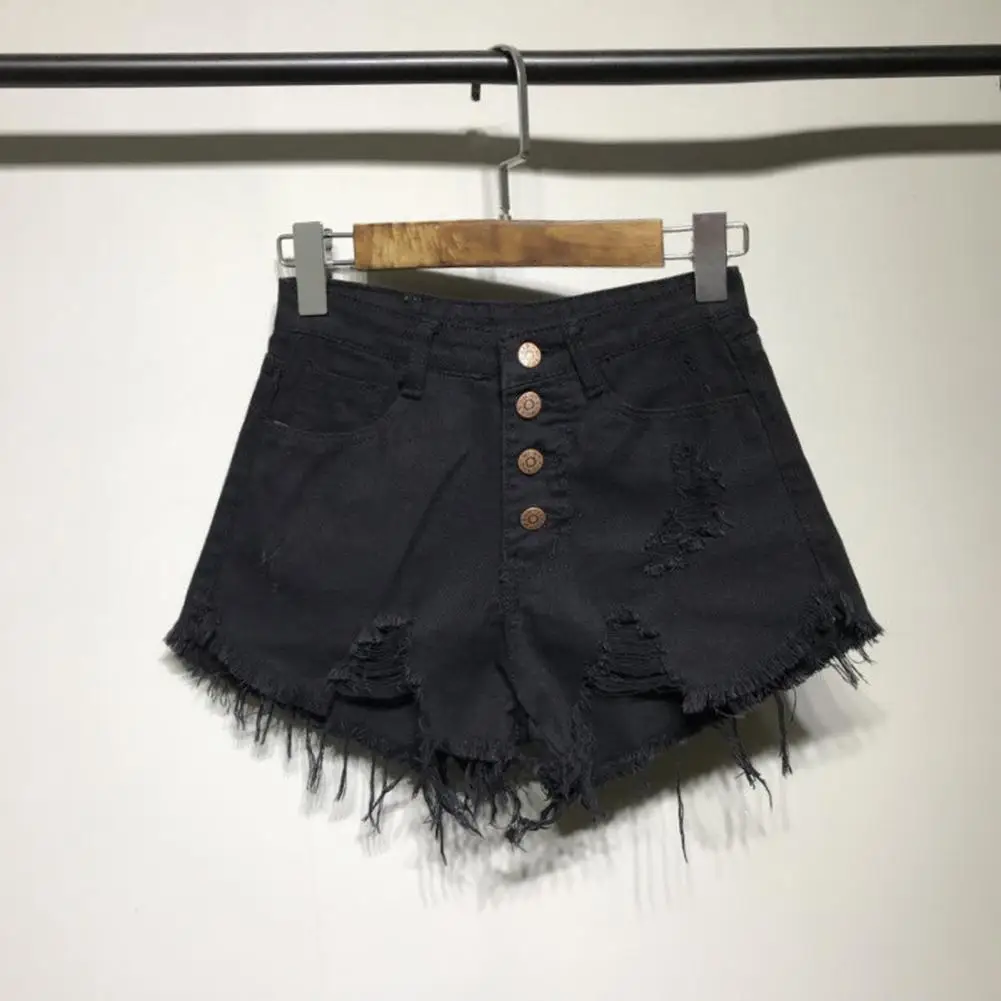 Mulheres Moda Casual Verão Fresco Denim Booty Shorts de Cintura Alta Plus Size Sexy Buraco Calça Jeans Curta Chique Senhoras Quentes Harajuku Inferior