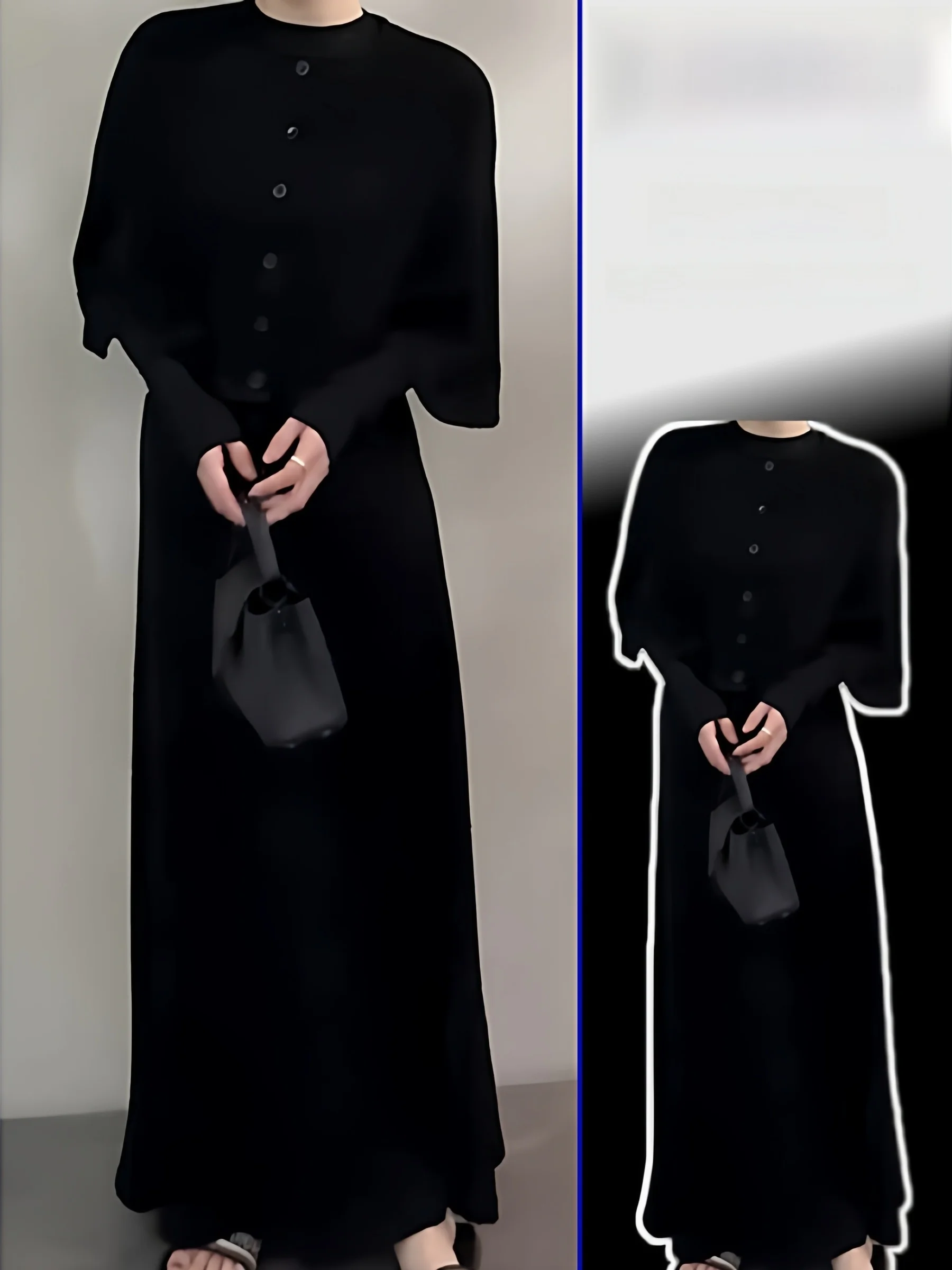 

Корейский винтажный комплект из двух предметов: вязаная юбка с высокой талией и футболка, с декором в виде денежной сумки, весна-осень, большие размеры, модная женская одежда