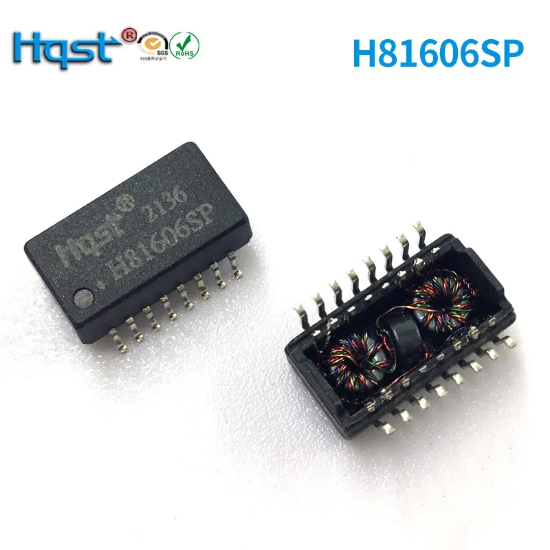 H81606SP Replacement for H2019NL 749013011 PSF-1628 VP8019HF Support POE transmission 100 BASE-T LAN RJ45 transformer