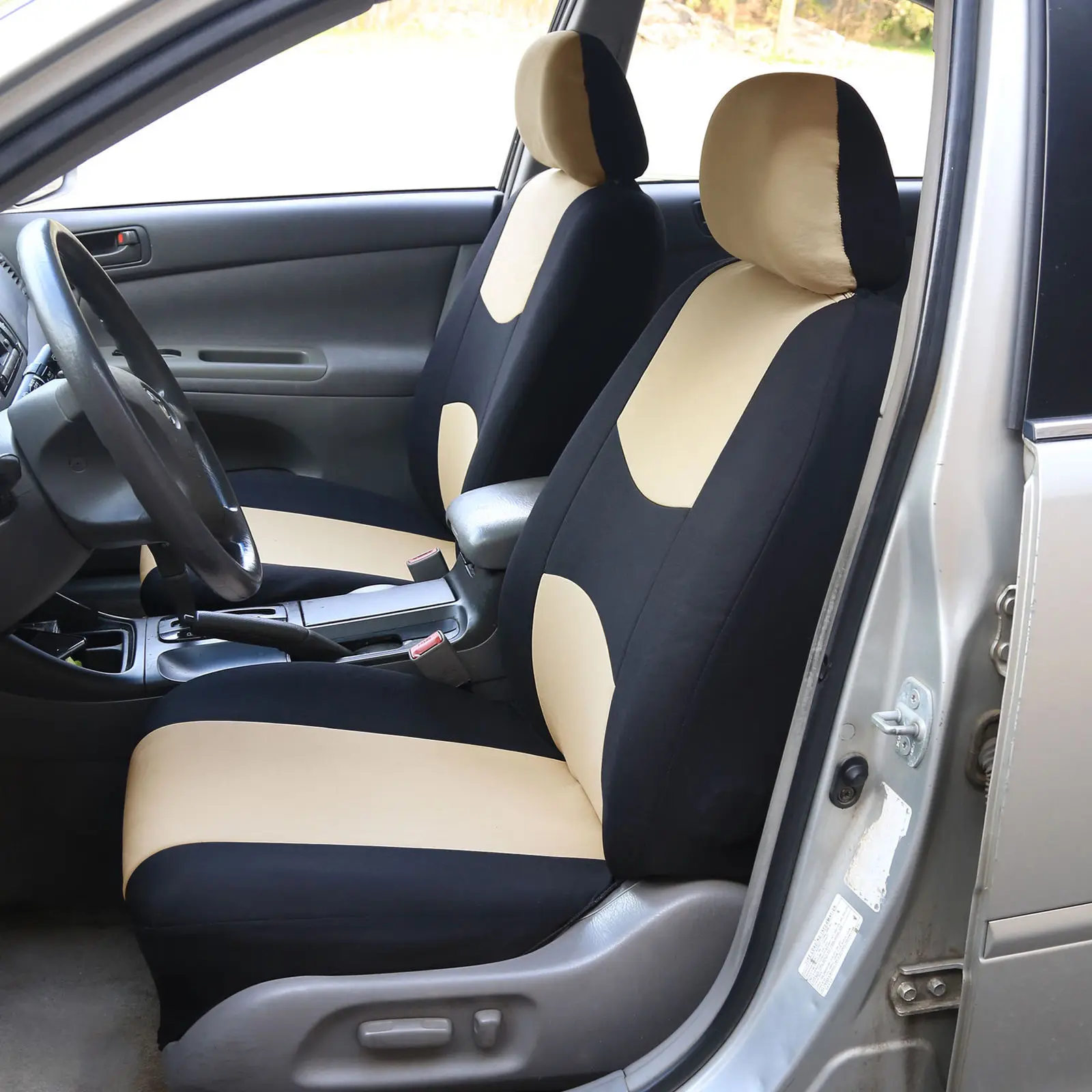 Universal 7 Colors Car New 7 Seats Cover Auto Car Seat Covers Ployester Cushion Full Set Front Rear For Sedans Seat Covers AT MT