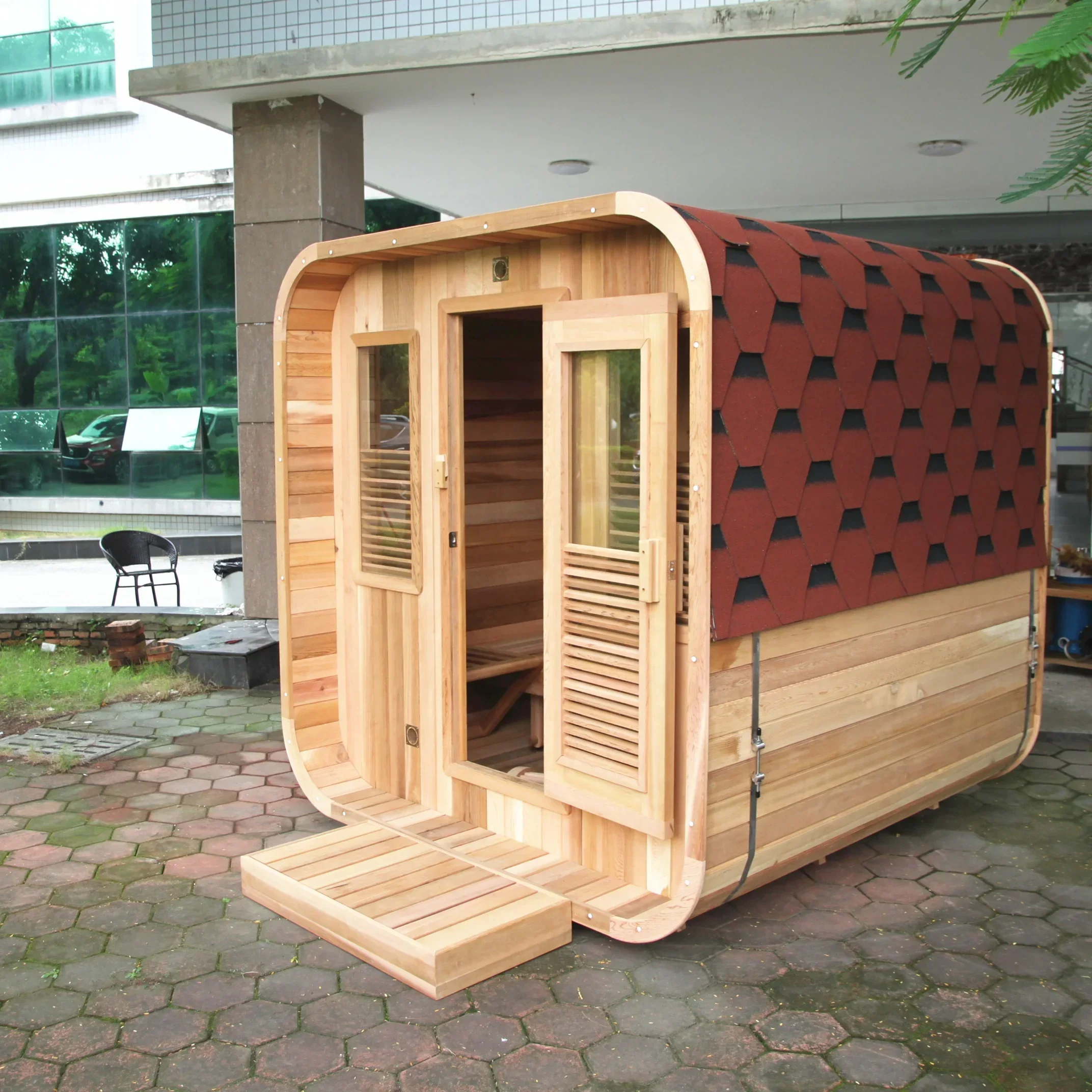 Premium 2-person sauna Hot wood cabin sauna room, convenient and quick to assemble sauna