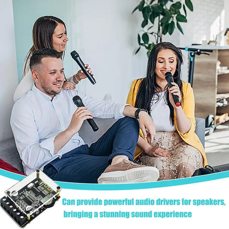 Audio Amplifier Board 12V/24V Speaker Sound System Stereo Wireless Amplifier Board Module Subwoofer Control For Tablets Speakers