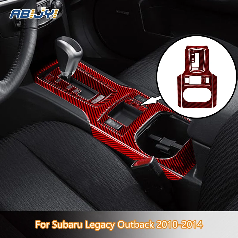 

Gear Console Inner Outer Frame Carbon Fiber Stickers Decorative For Subaru Legacy Outback 2010-2014 Car Interior Accessories