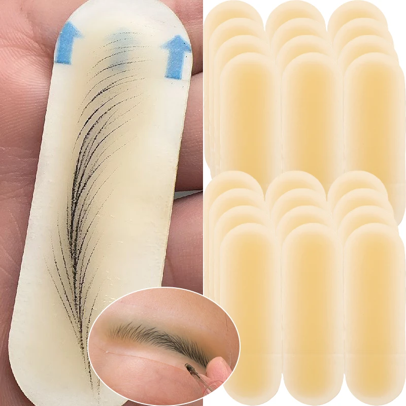 2-10pcs Silicone Tattoo Training Tools Eyebrow Skin Sticker Tattoo Eyebrow Protection Transfer Real Operation Practice Padding