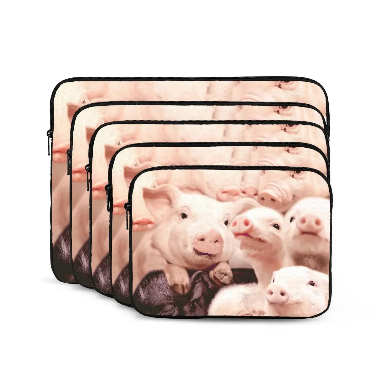 Juste d'ordinateur portable en forme de overpour iPad, sac à manches avec de jolis animaux