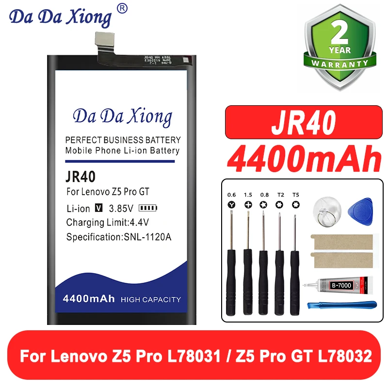 For Lenovo Z5 Pro Z5pro JR40 Not GT Long-Lasting Mobile Phone Battery L78031 4400Mah