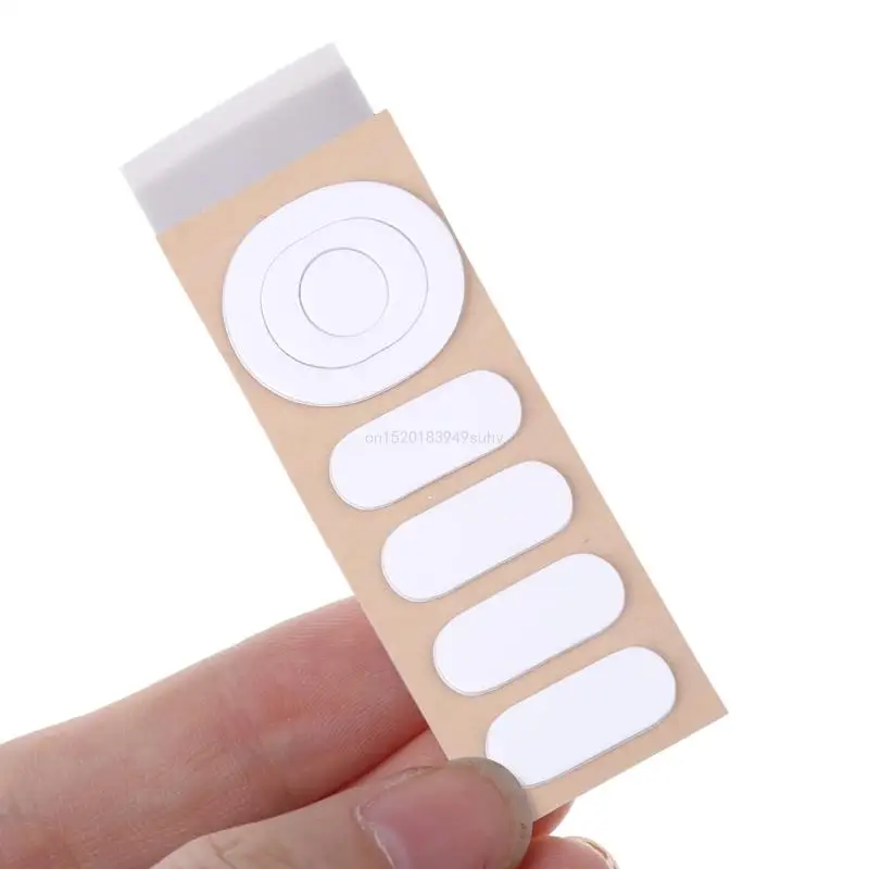 1 Juego para patines ratón G304 G305, mejora los pies del ratón con bordes curvos