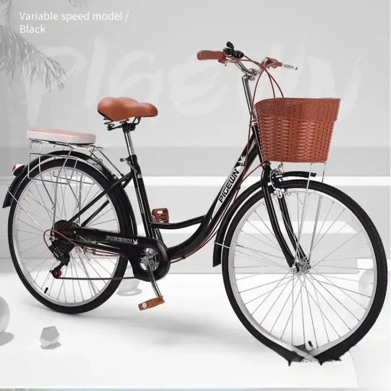 دراجات ركاب خفيفة الوزن فاخرة للجنسين، نظام تروس 24 بوصة 26 بوصة، دراجات ركاب التجارة الخارجية بالجملة #4