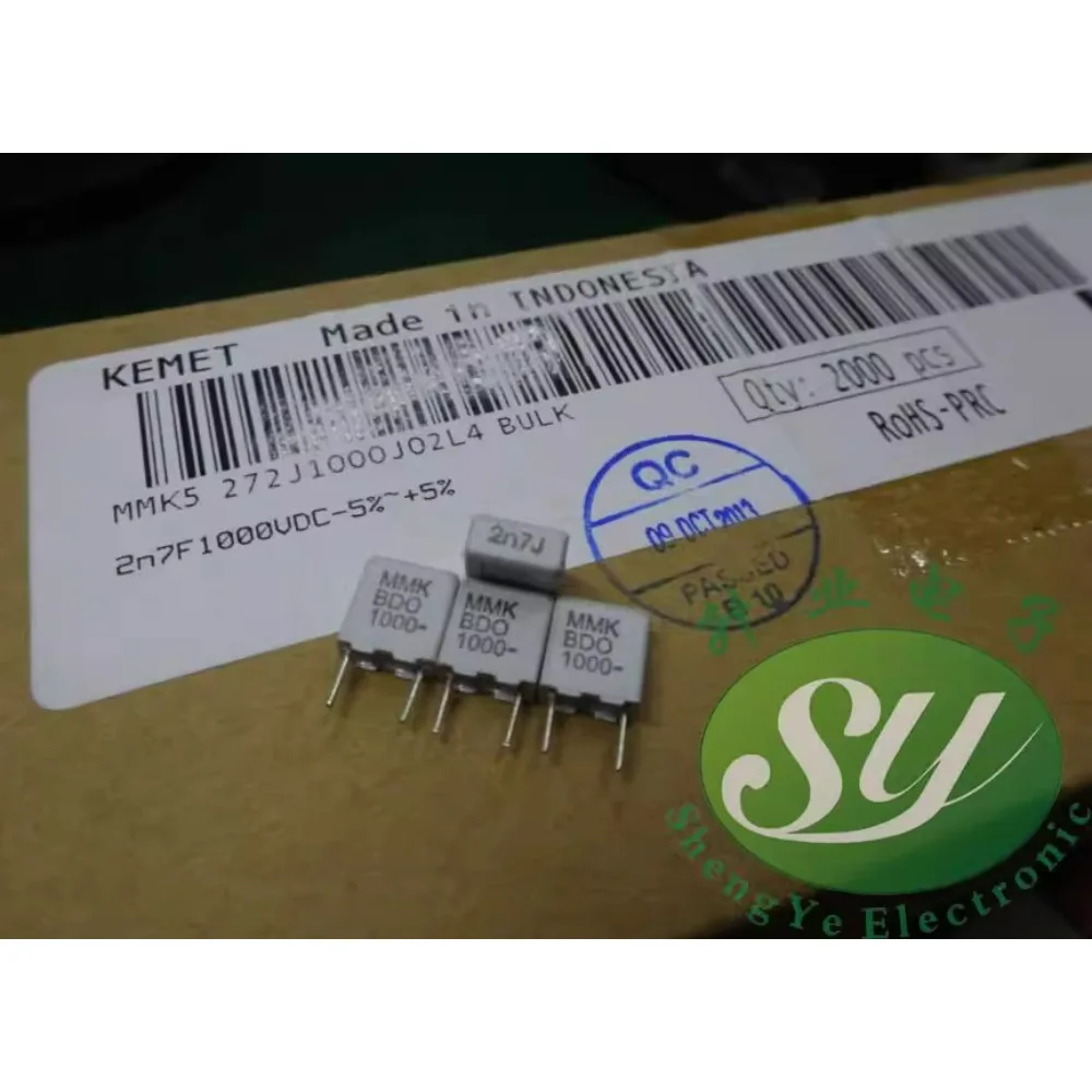 

20PCS MMK5 0.0027uf/1000v 2.7nf 2700pf 2n7 272 New 5mm Film Capacitor