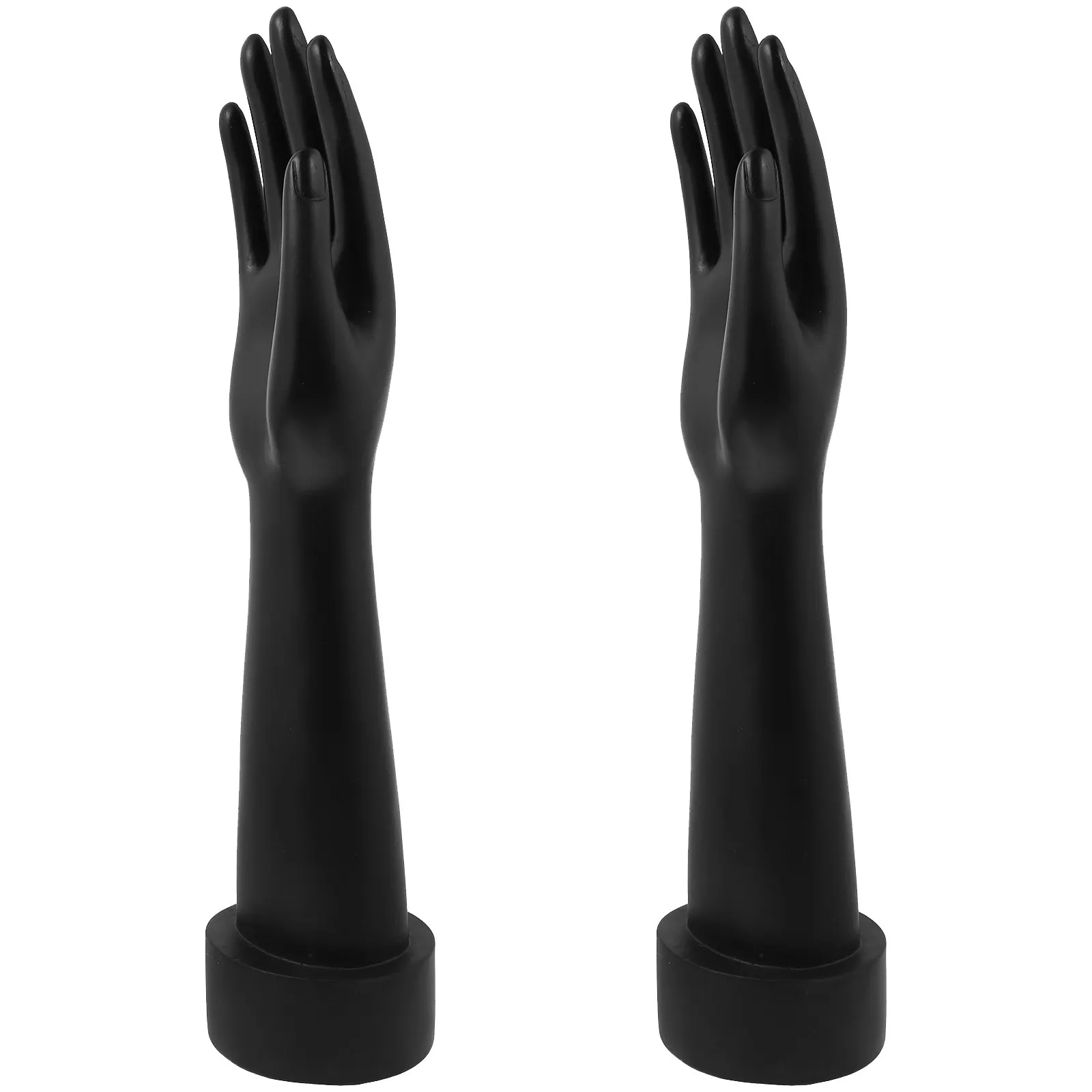 Jewelry Hand Display Shelf Plastic Hand Jewelry Display Rack Black Hand Mannequin For Rings Bracelets Gloves Display