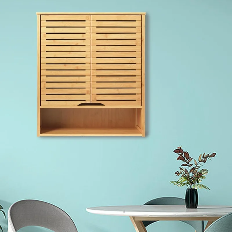 Bamboo bathroom clothing closet, kitchen seasoning rack, bedroom book ornament storage rack, living room medicine cabinet