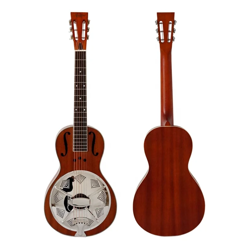 wholesale price custom made Aiersi brand  Body wooden Parlor Resonator Guitar string instruments