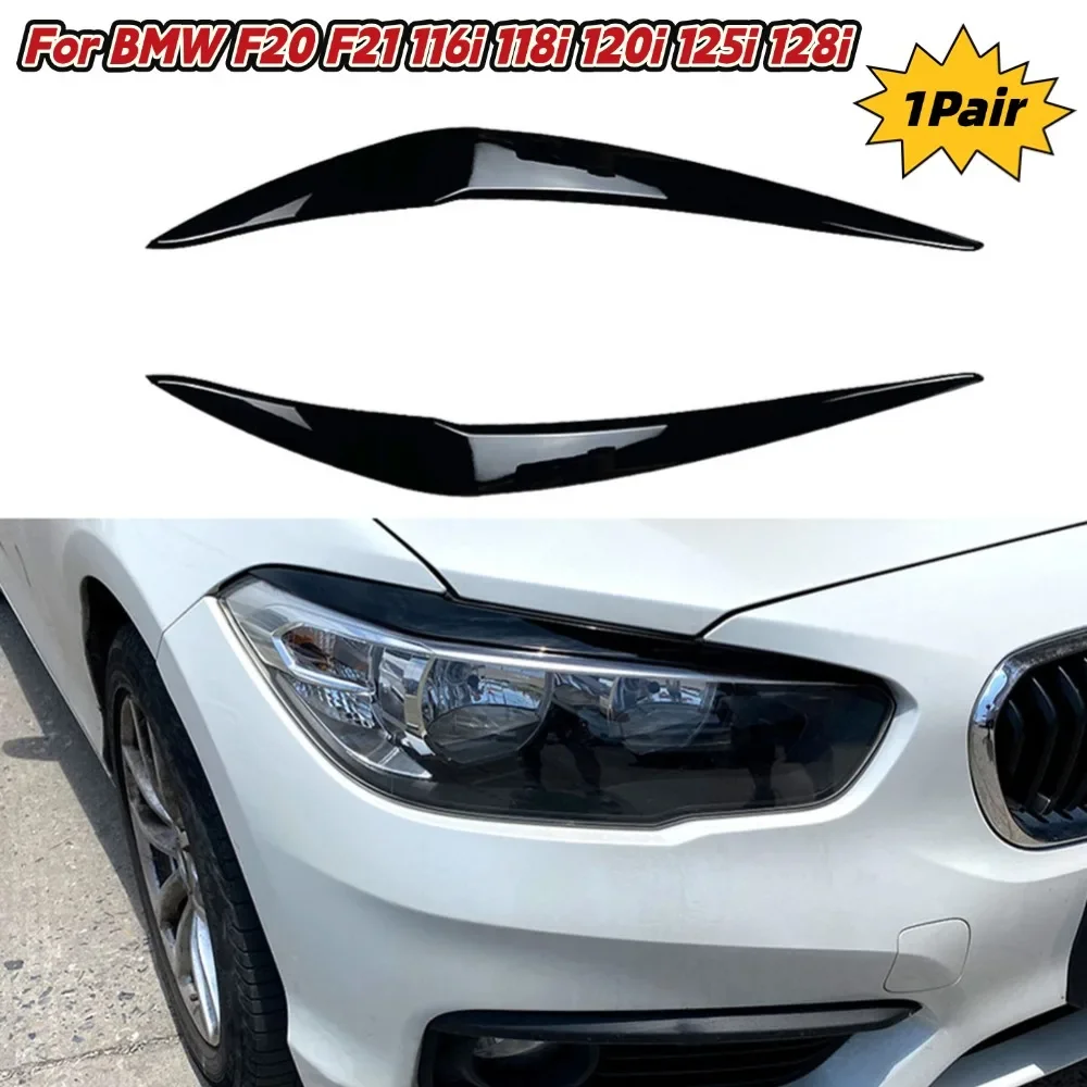 

2Pcs Headlight Cover Eyelid Eyebrow For BMW F20 F21 LCI 15-18 For 1Series 116i 118i 120i 125i 128i Headlight Eyelids