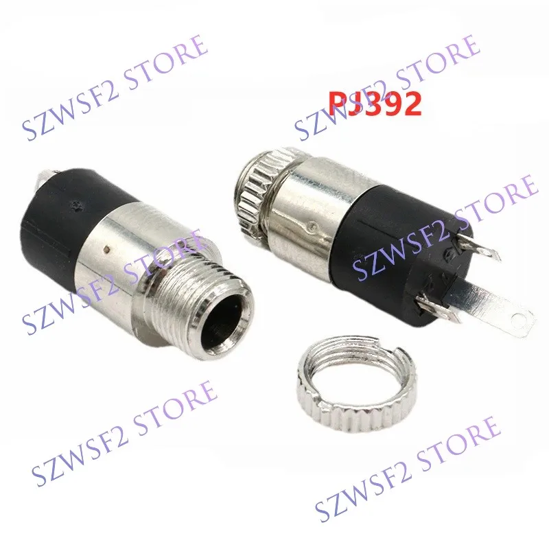 1pcs 3.5mm Stereo PJ-392 Female Headphone Jack, Straight 3-Foot Vertical Dual Channel Audio Connector for Headphones C1