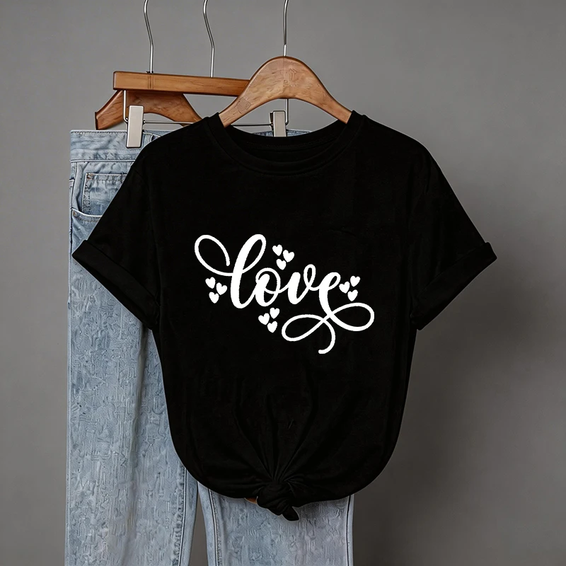 Lustiges Buchstaben-Print Kurzarm-T-Shirt für Damen, Vintage Sommer-T-Shirt, 2000er Grafik Y2K Tees Tops, 90er Jahre Kleidung