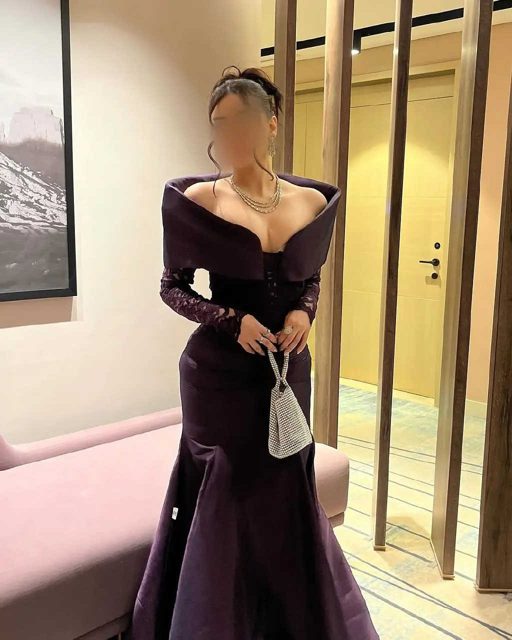 2025 выполненное на заказ милое атласное вечернее платье с открытыми плечами, изысканное кружевное вечернее платье длиной до пола с длинными рукавами