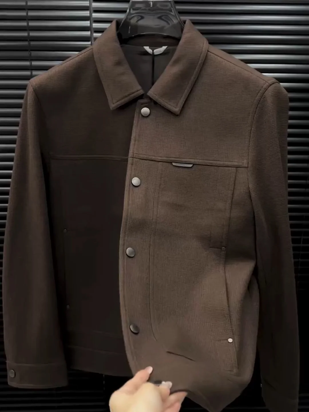 

High Quali Faionable Men's Jaet Collared Outerwear Spring Autumn New Arrival Haome Luxury Sle Versatile Cool Sensa...