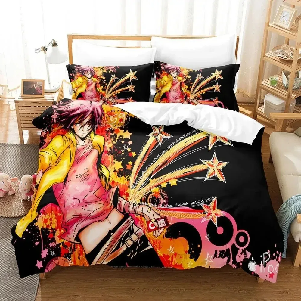 3D Anime HITMAN REBORN Bedding Set Duvet Cover Bed Set Quilt Cover Pillowcase Comforter king Queen Size Boys Adult Bedding Set