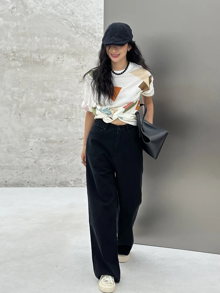 

Джинсы-клеш Mat Bla Clean Version для женщин, длинные брюки, весна 2026, утягивающие, универсальные, из денима Bodhl