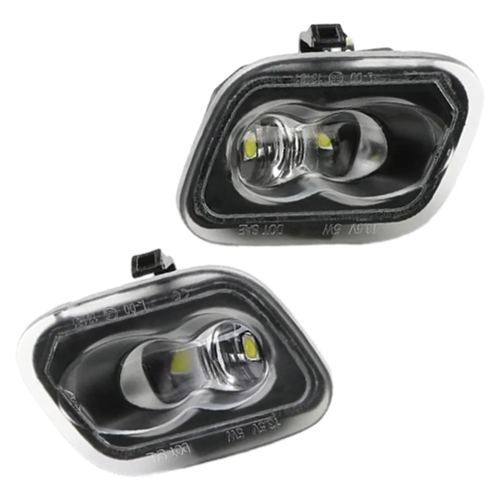 2PCS Side Under-Mirror Puddle Lights Full LED Lamp For Ford 2015-2021 F-150 2017-2021 F-250 F-350 F-450 Super Duty Pickup Truck